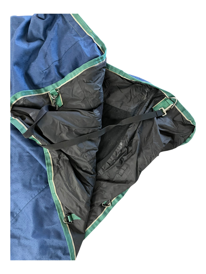 Everest T/O Blanket - Navy/Green - 82", Est. Midweight - USED
