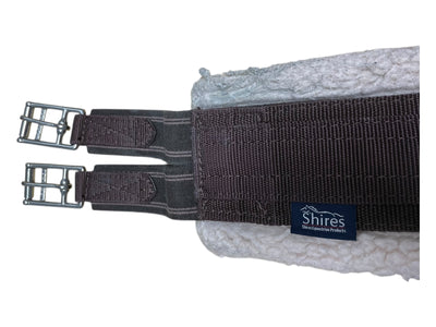Shires Fleece Lined Girth - Brown/Natural - 60" - USED