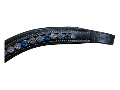 ExionPro Crystal Browband - Black/Blue/Pink - Est. Cob/Med - USED