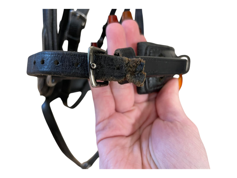 PS Of Sweden "Jump Off" Bridle - Black - Cob Size/Full Crown - USED