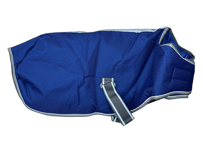 Weatherbeeta Parka Dog Coat *NWT* - Blue/Grey/White - L (28") - USED