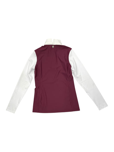 Noel Asmar Chianti Top *NWT* - White/Maroon - S - USED