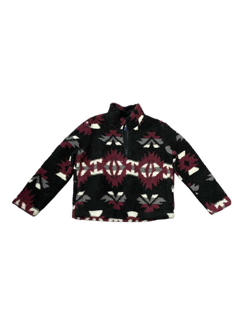 Wrangler 1/4 Zip Pullover - Black/Pattern - Youth S - USED