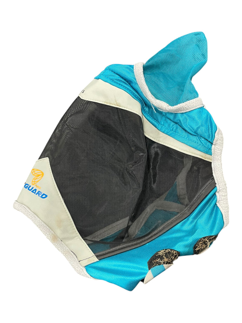 FlyGuard Pro Fly Mask - Teal/Gray/Black - Cob - USED