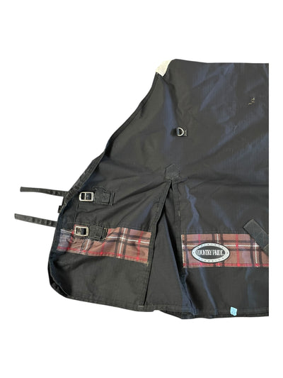 Country Pride T/O Sheet - Black/Brown Plaid - 78" - USED