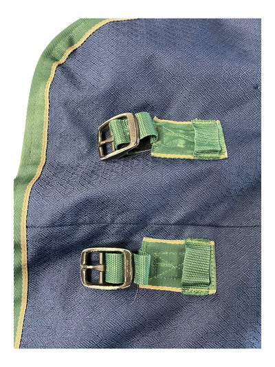 Everest T/O Blanket - Navy/Green - 82", Est. Midweight - USED