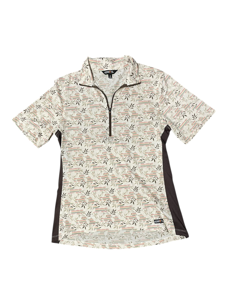 Kerrits SS Sun Shirt - Cream/Brown/Multi - S - USED