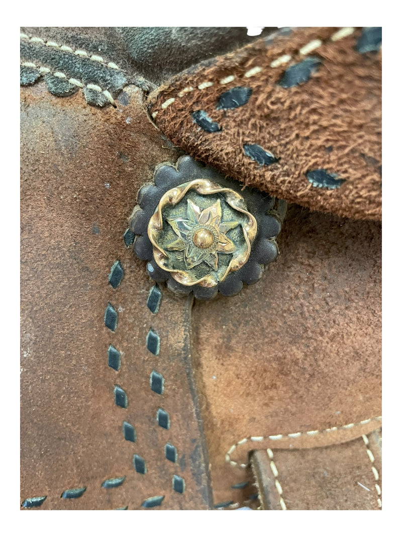 Alamo Saddle W/ Tack - Brown - 16" / Approx 7" Gullet - USED