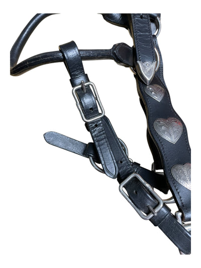 Western Show Halter - Black/Silver - Est. F/S - USED