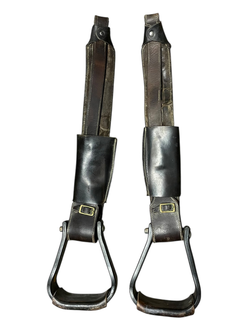 Western Stirrups - Brown - Approx 25" - USED