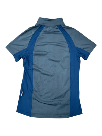 Horseware SS 1/4 Zip - Grey/Blue - M - USED