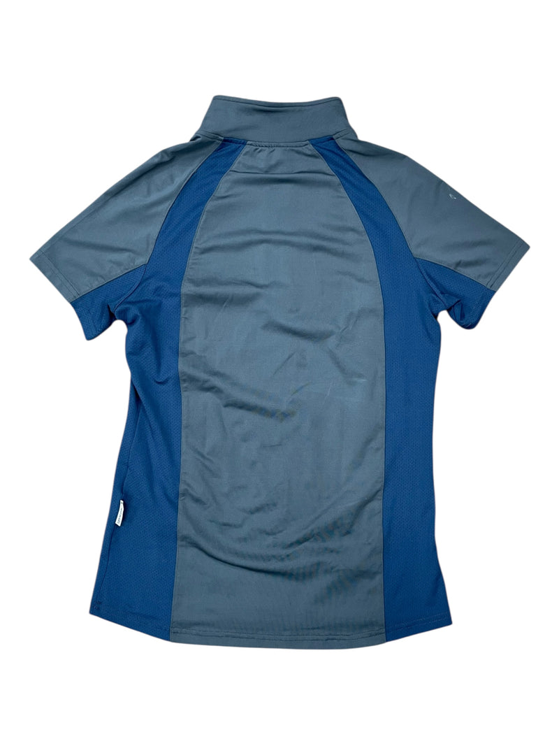 Horseware SS 1/4 Zip - Grey/Blue - M - USED