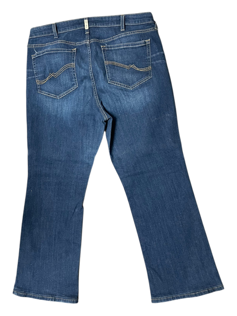 Ariat REAL Denim High Rise Real Ballary Jean - Blue Denim - 34R - USED