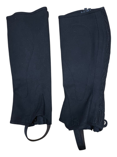 Moretta Suede Half Chaps - Black - Small Standard - USED