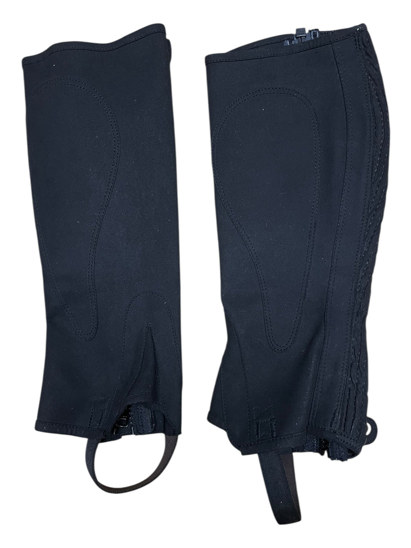 Moretta Suede Half Chaps - Black - Small Standard - USED