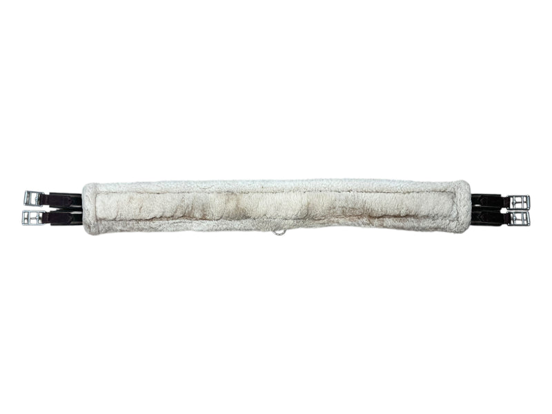 Shires Fleece Lined Girth - Brown/Cream - 50" - USED