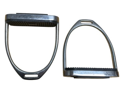 Stubben Fillis Stirrups - SS/Black - Approx 4 3/4" - USED