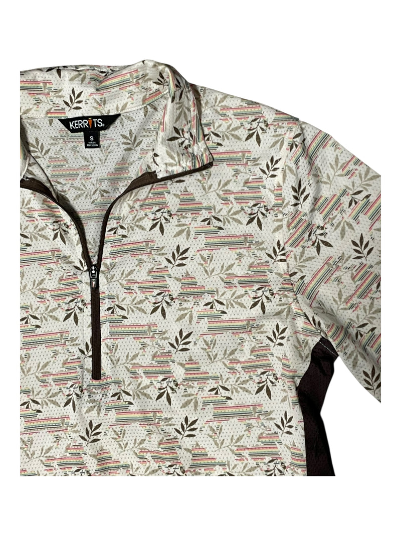 Kerrits SS Sun Shirt - Cream/Brown/Multi - S - USED