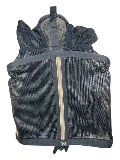 Noble Outfitters Fly Mask - Black/Tan - XL Warmblood - USED