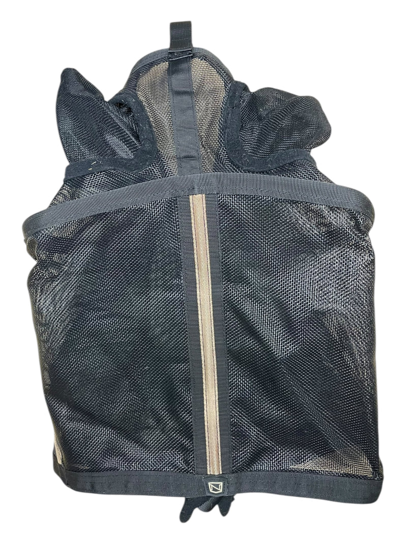 Noble Outfitters Fly Mask - Black/Tan - XL Warmblood - USED