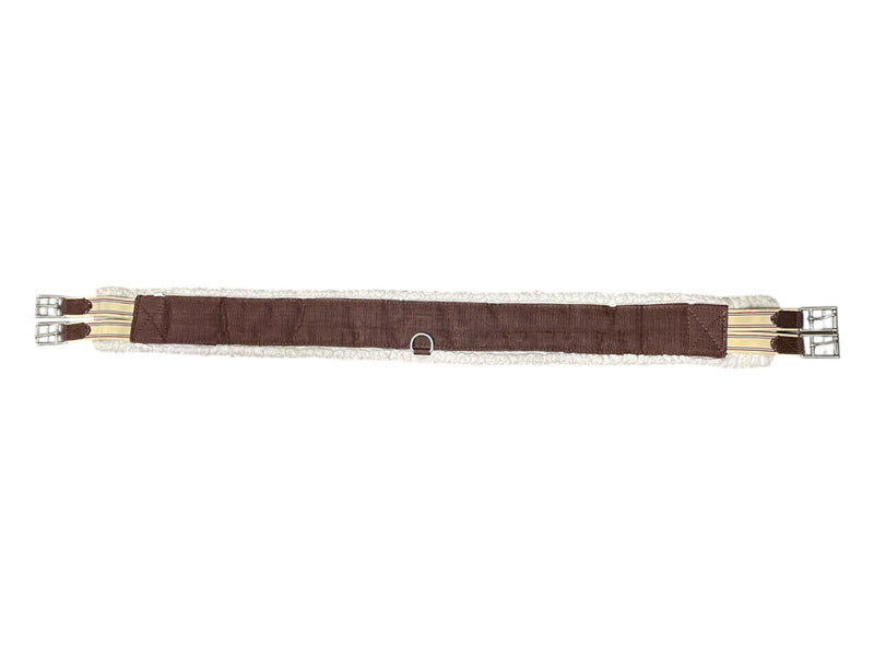 Fleece Lined Girth - Brown/White - 50" - USED