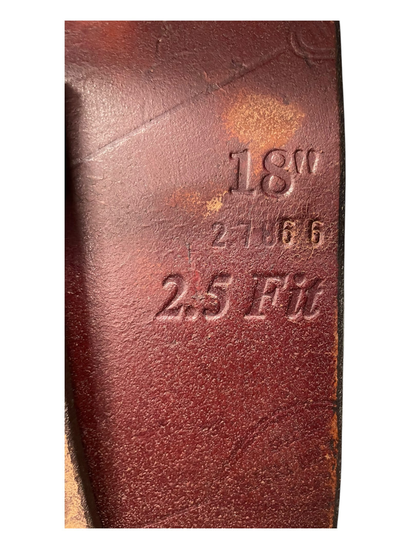 HDR Pro A/O CC Saddle - Brown - 18" - 2.5 Fit (4.5" Gullet) - USED
