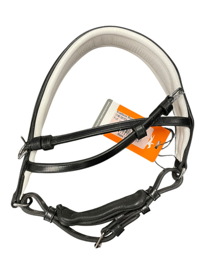 Schockemohle Modena Select Noseband *NWT* - Black/White - F/S - USED
