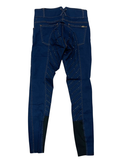 Horze Denim FS Breech *NWT* - Navy - 24 - USED