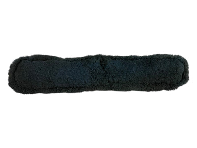 Mattes Sheepskin Girth Cover - Black - 75cm (Approx 30") - USED