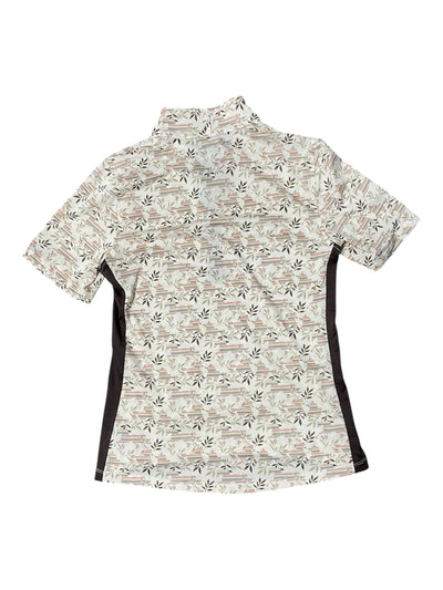 Kerrits SS Sun Shirt - Cream/Brown/Multi - S - USED