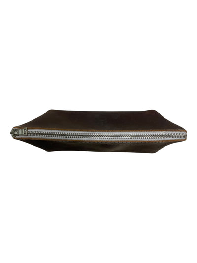 Leather Pouch - Brown - Approx 9 x 5 x 3" - USED