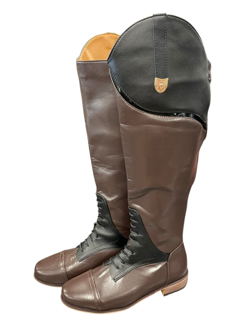 Zeraclub Synthetic Field Boots *NWT* - Brown/Black - 40 (Approx US 9) - USED