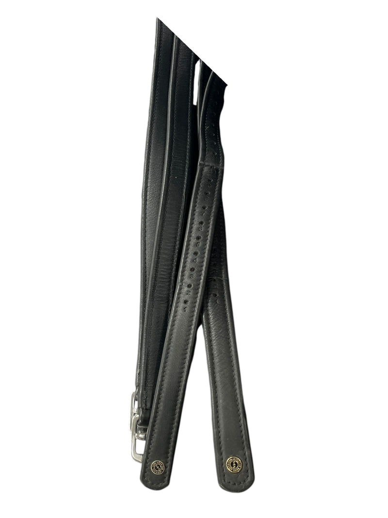 Euro-American Stirrup Leathers - Black - 150cm (60") - USED