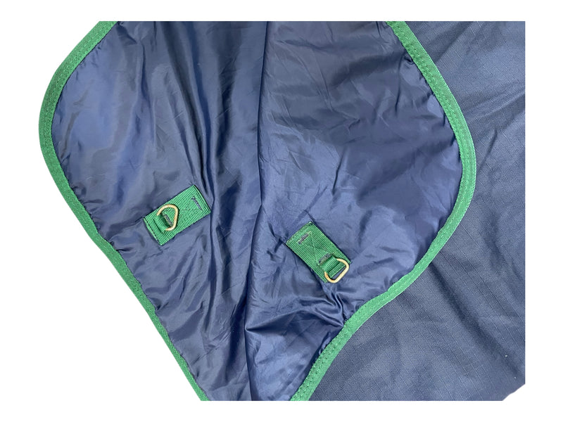 Insulated Stable Hood - Navy/Green - L - USED