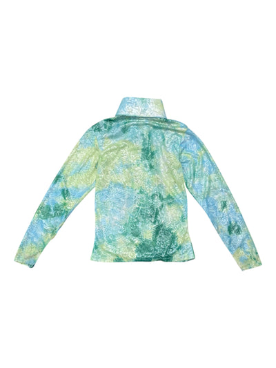Sheer Western Rail Shirt - Blue/Yellow - Est. Youth M - USED