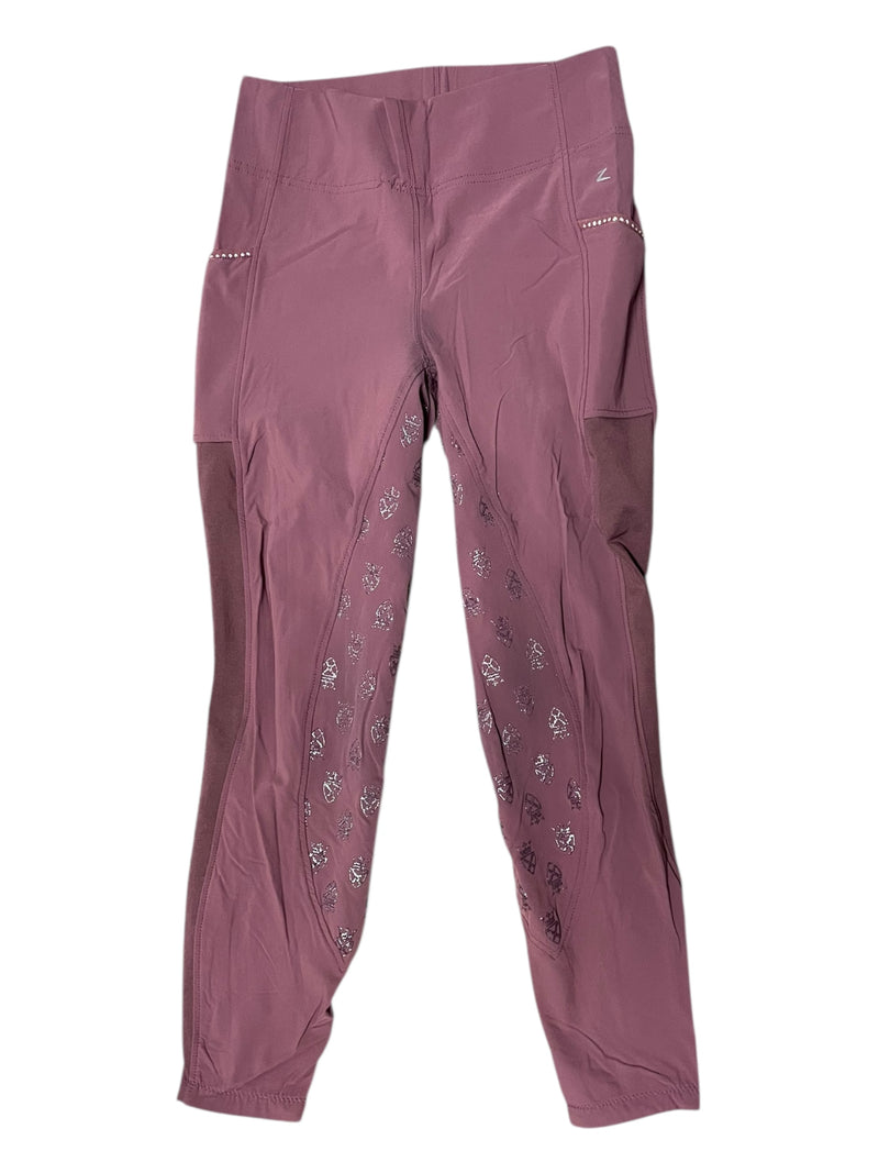 Horze Glitter FS Tight - Pink - 30 - USED