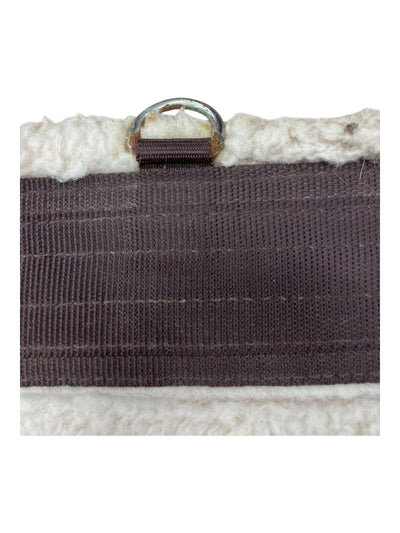 Shires Fleece Lined Girth - Brown/Cream - 50" - USED