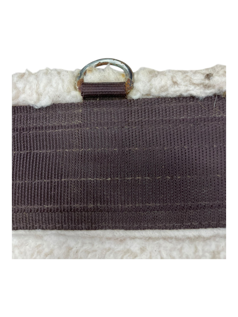 Shires Fleece Lined Girth - Brown/Cream - 50" - USED