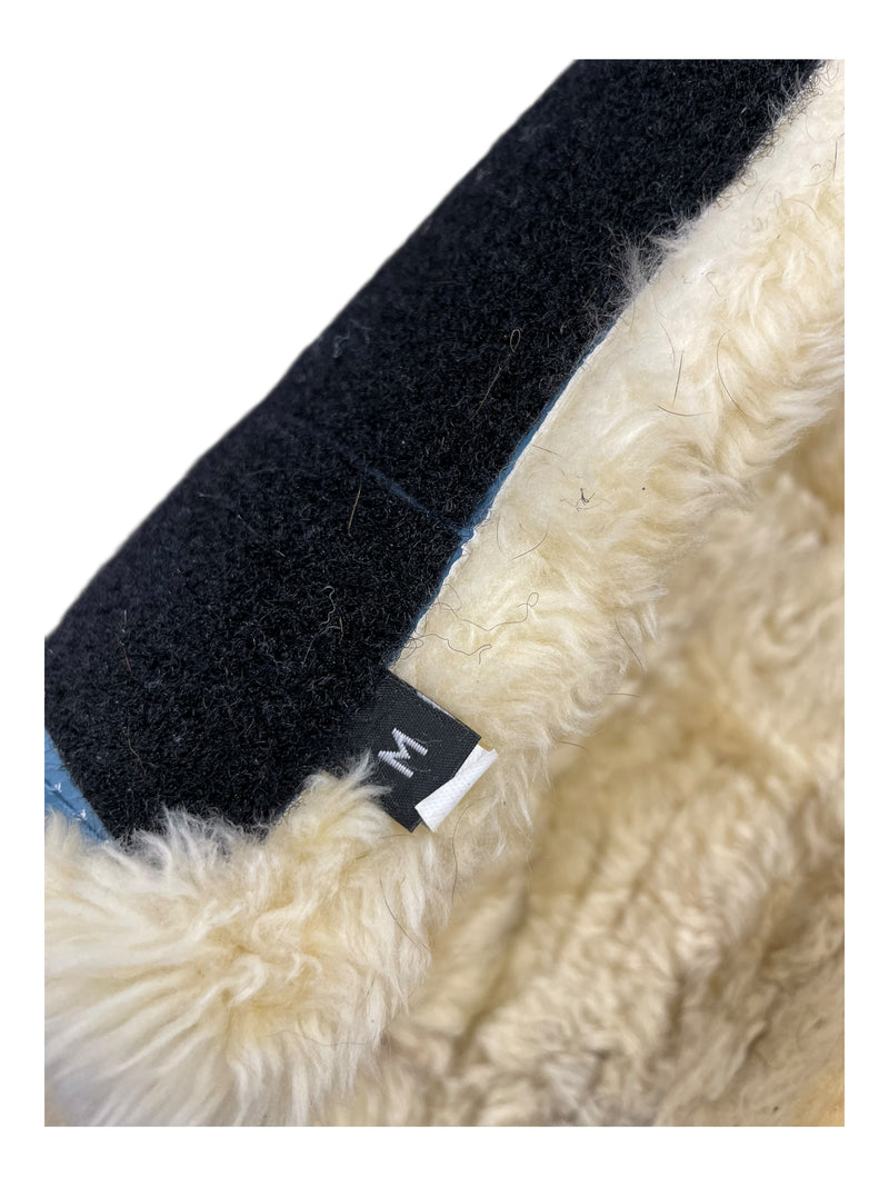 LeMieux Fleece Lined Brushing Boots *Pair* - Blue/Natural - M - USED
