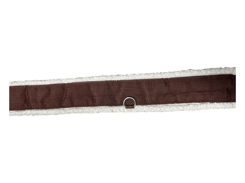 Fleece Lined Girth - Brown/White - 50" - USED