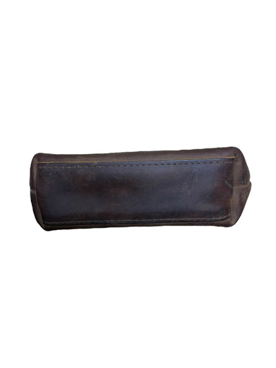 Leather Pouch - Brown - Approx 9 x 5 x 3" - USED