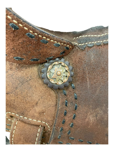 Alamo Saddle W/ Tack - Brown - 16" / Approx 7" Gullet - USED