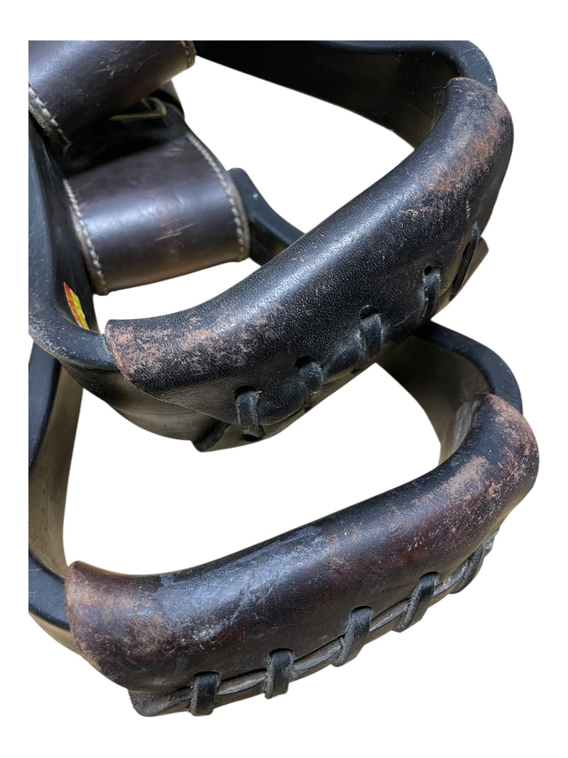 Western Stirrups - Brown - Approx 25" - USED