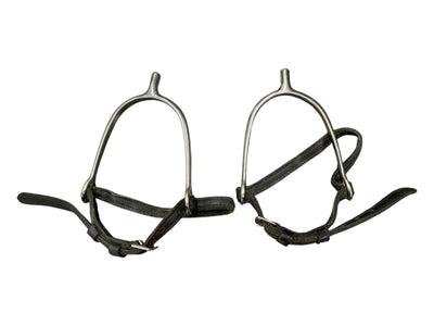 Tom Thumb Spurs/Straps - SS/Black - 3/4" / 18" - USED