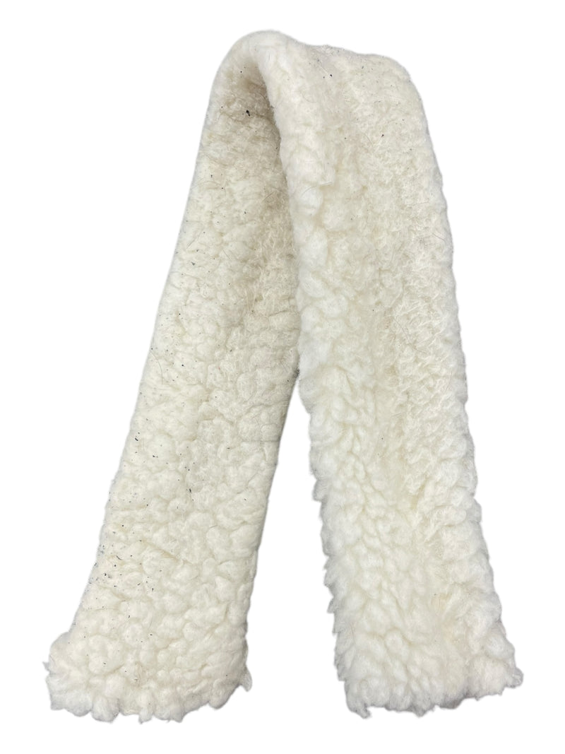 Fleece Crown Piece Cover - White - Approx 21" - USED
