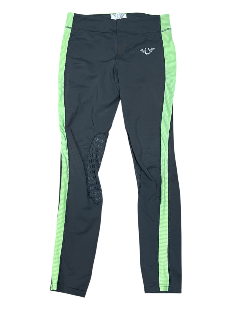 Tuffrider KP Tight - Grey/Green - Youth XL - USED