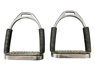 Jointed Stirrups - SS/Black - Approx 4" - USED