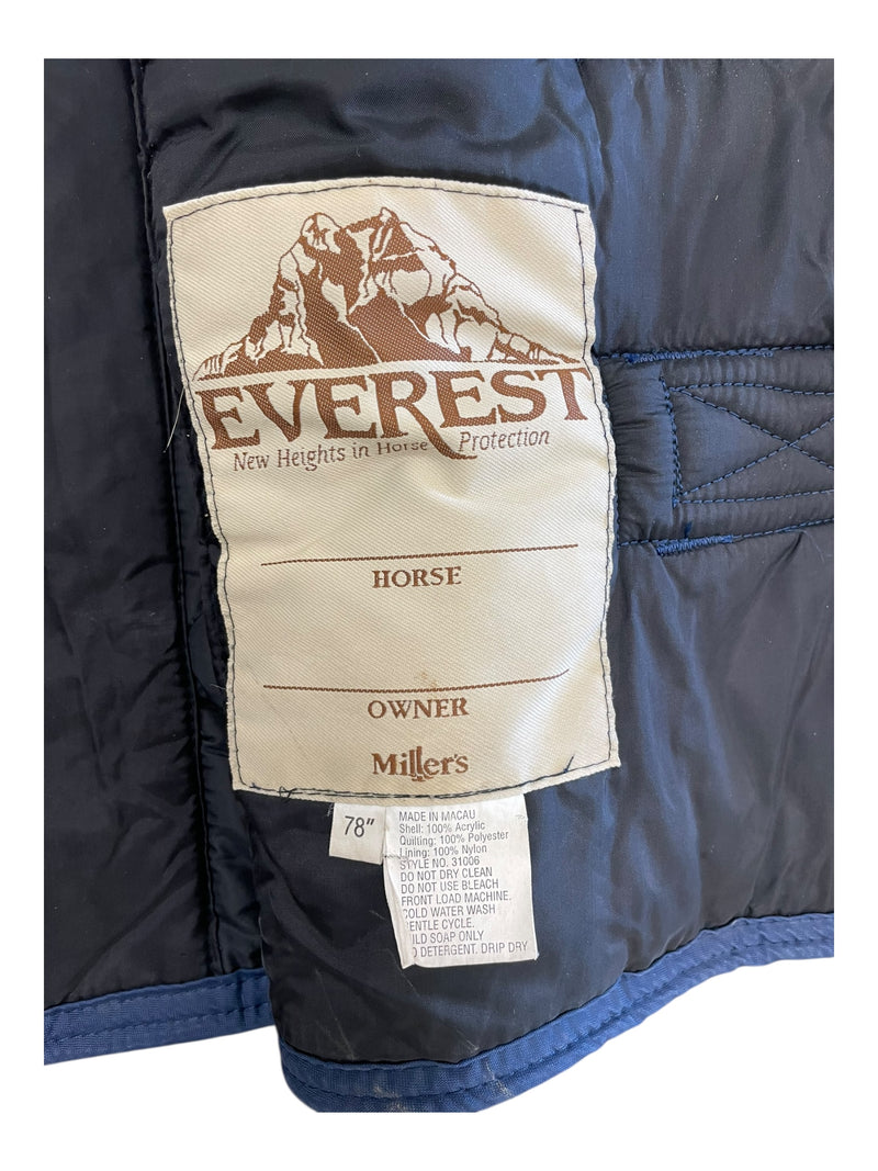 Millers Everest Stable Blanket - Dark Plaid - 78"/Est. Midweight - USED