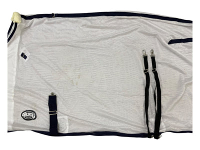Weaver Fly Sheet - White/Navy Trim - 82" - USED