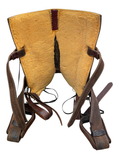 Alamo Saddle W/ Tack - Brown - 16" / Approx 7" Gullet - USED
